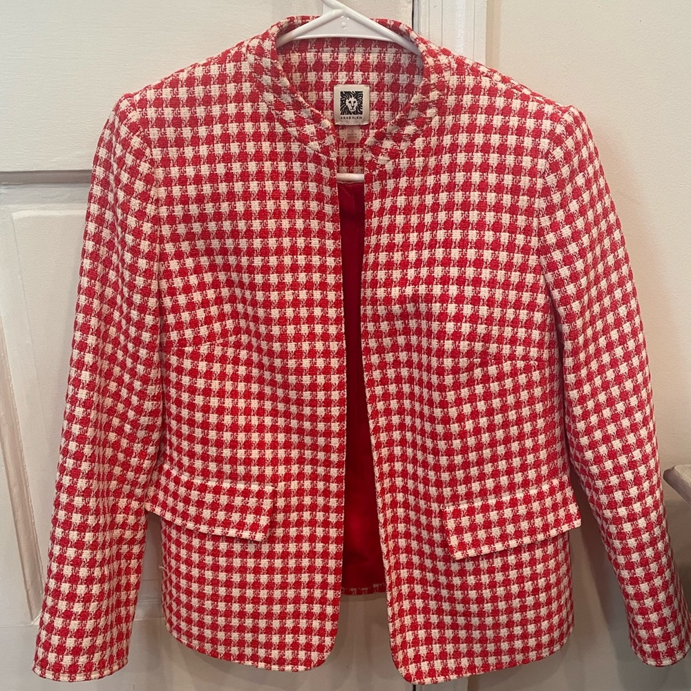 Anna Klein Tweed Blazer Size 2